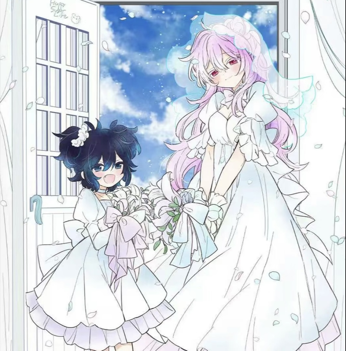 【砂糖的幸福生活】十周年原画吧唧 拍立得 （盲盒代拆）