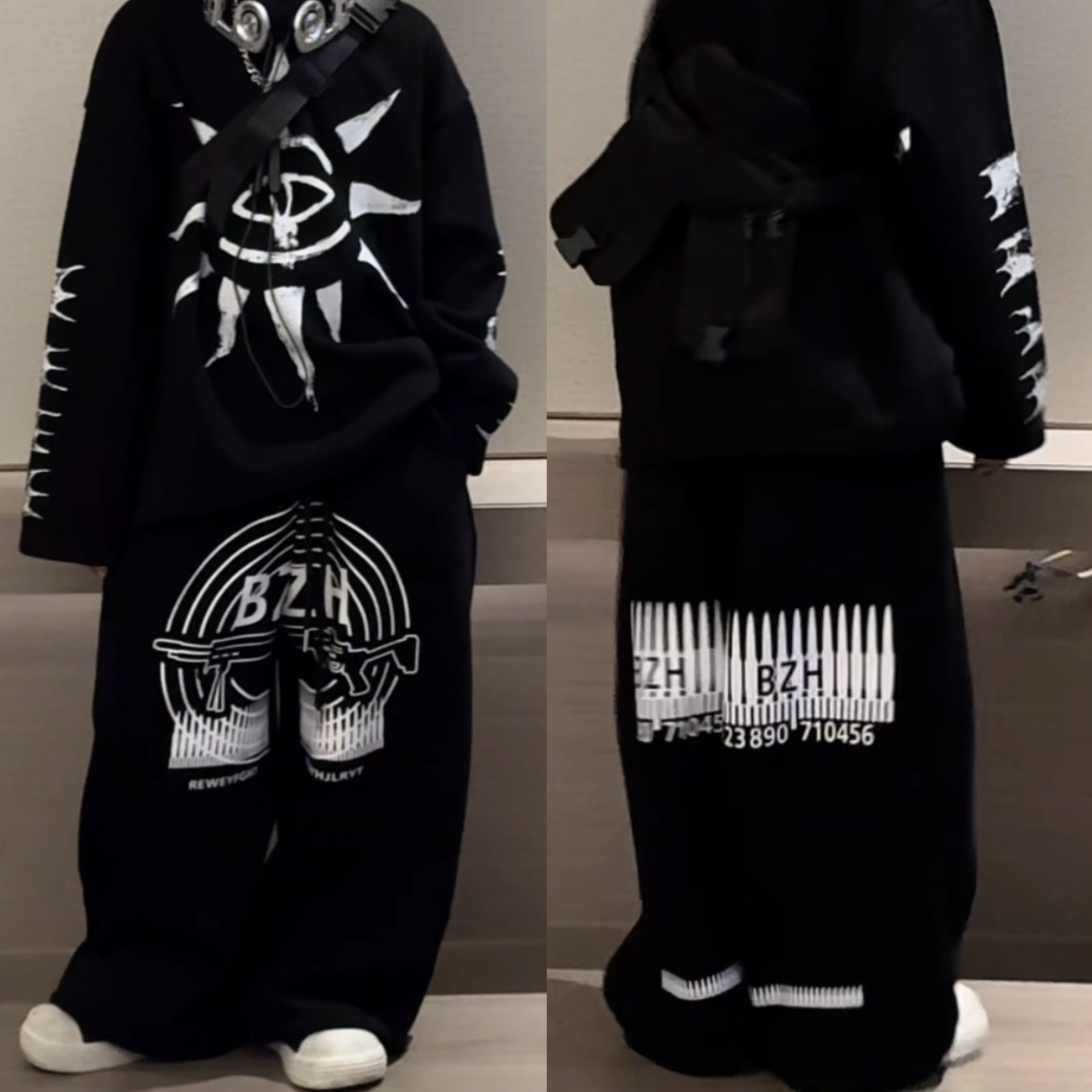 五乐乐家儿童美式街头秋冬款休闲长裤子弹直筒卫裤潮酷