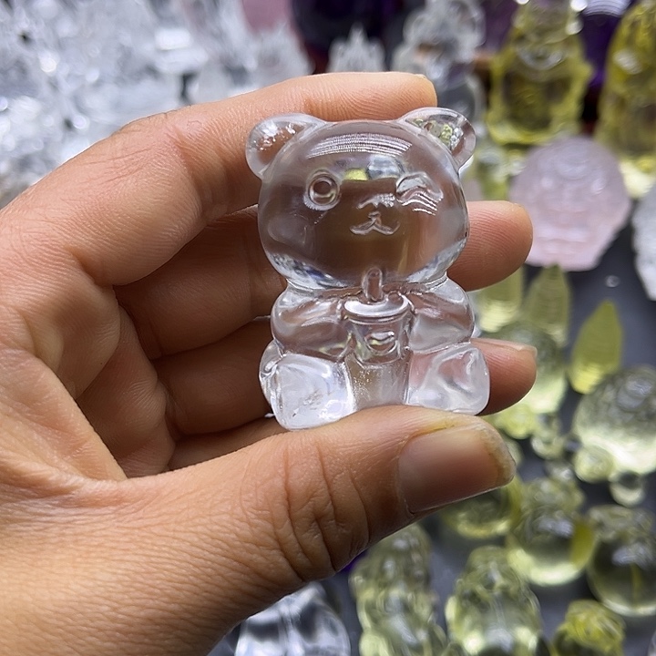 水晶吊坠未镶嵌摆件