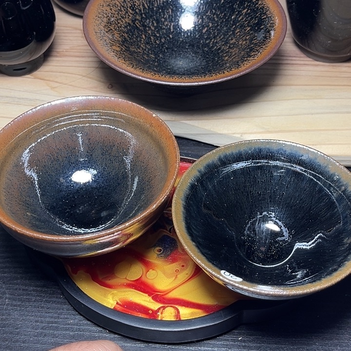 赵***可茶盏建窑建盏两个