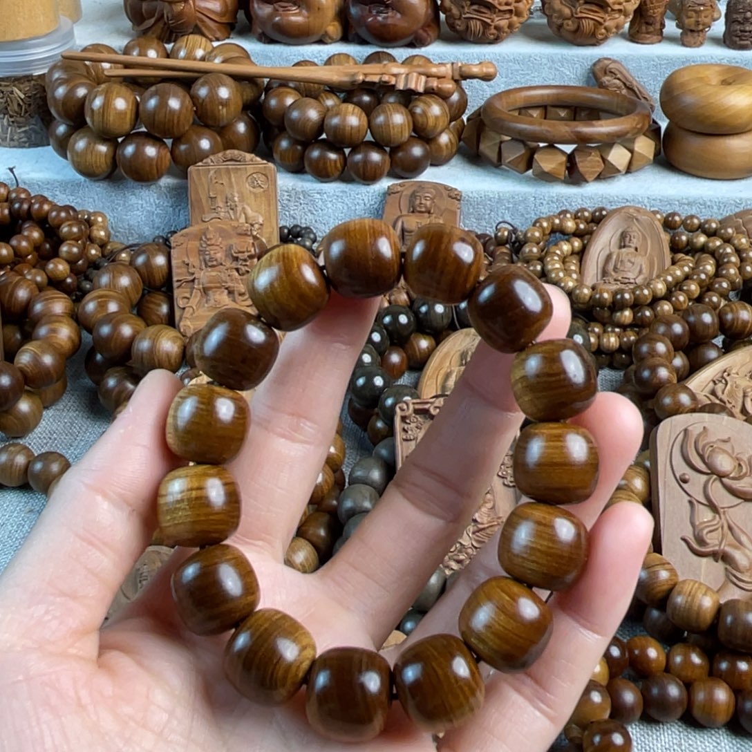 木老山檀香15/15微瑕手串