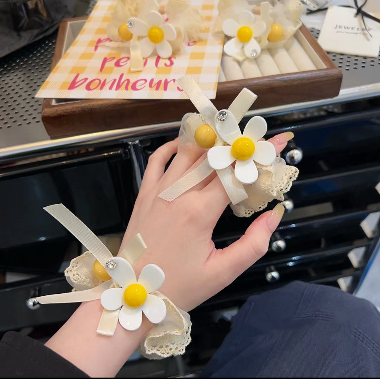 欧根纱太阳花发圈