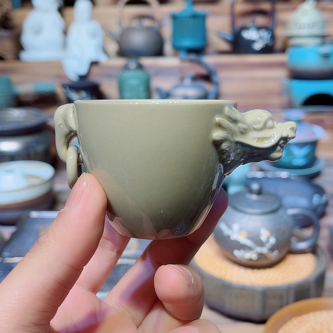 陶瓷香炉茶具摆件