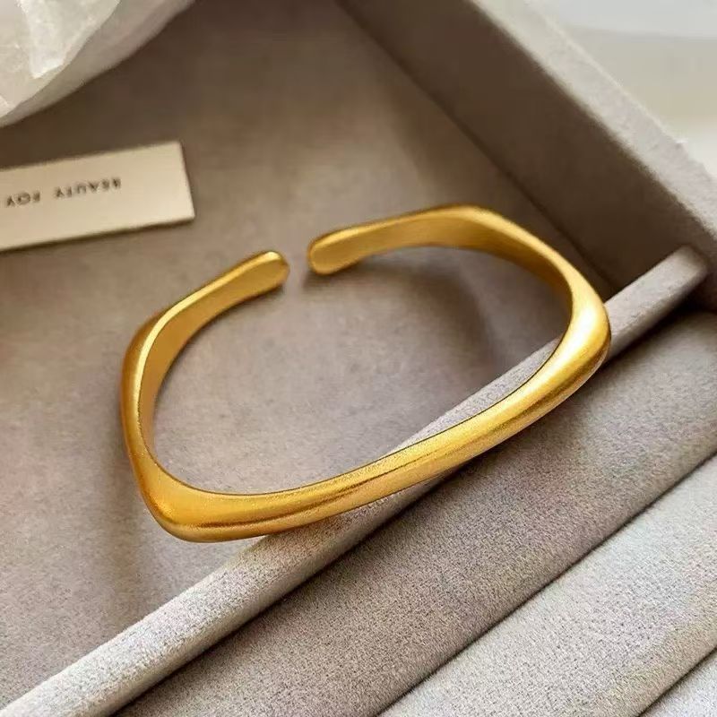 铜合金手镯 铜合金手镯     新款马蹄手镯轻奢气质百搭