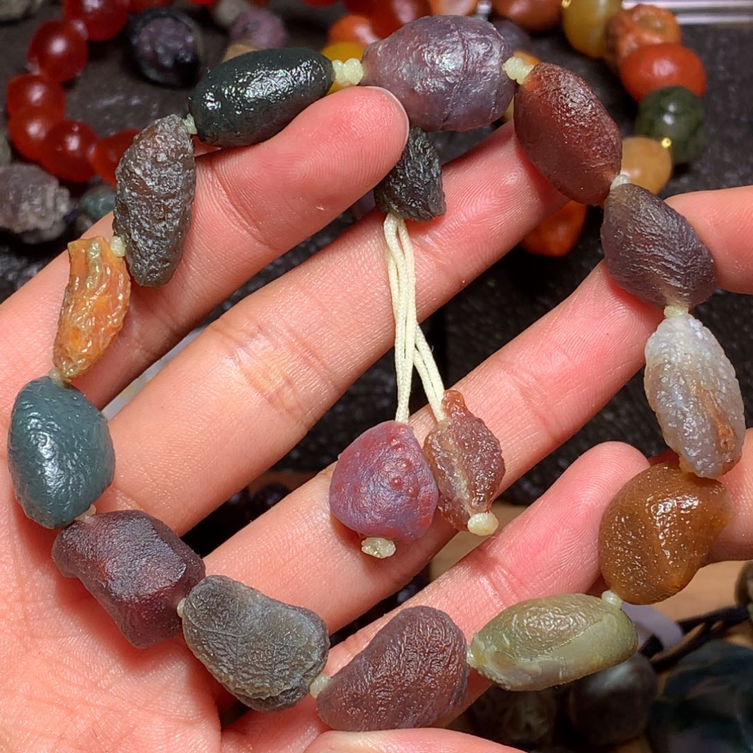 未镶嵌玛瑙/玉髓珠宝半成品