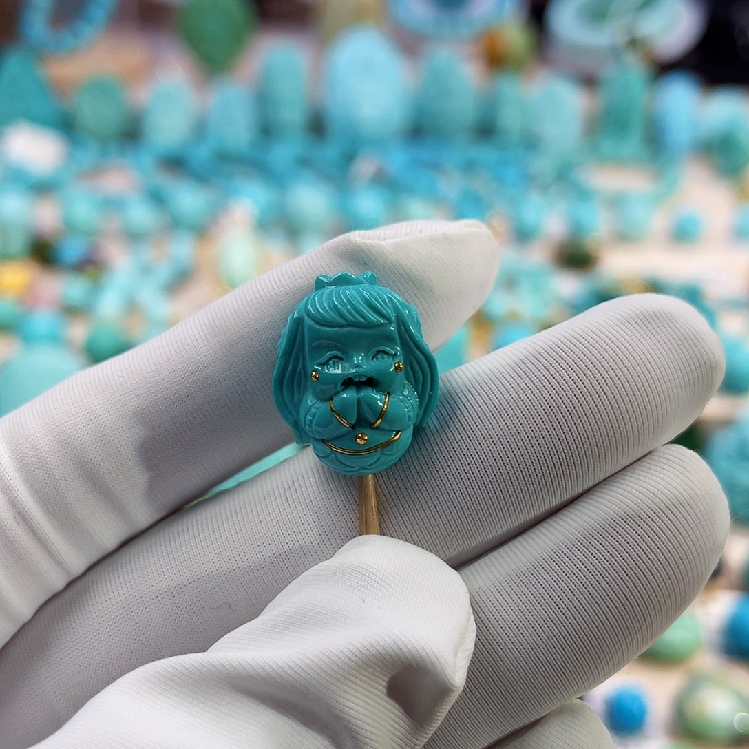 绿松石珠宝奇石未镶嵌