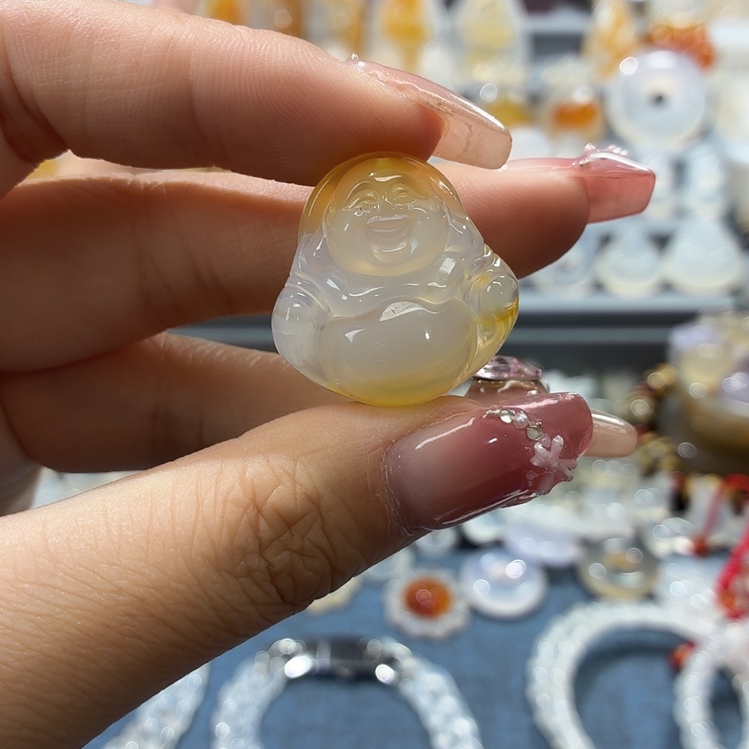 玛瑙/玉髓未镶嵌吊坠(不含链)