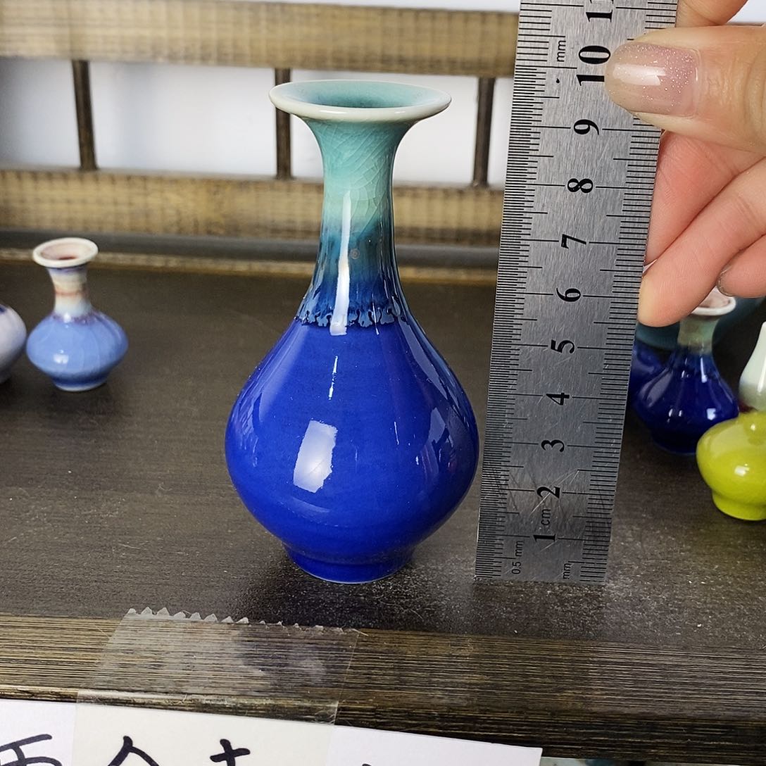 摆件景德镇高温陶瓷小花瓶