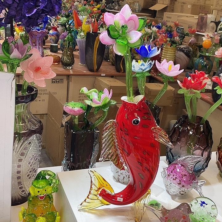 1只花加红色水晶鱼