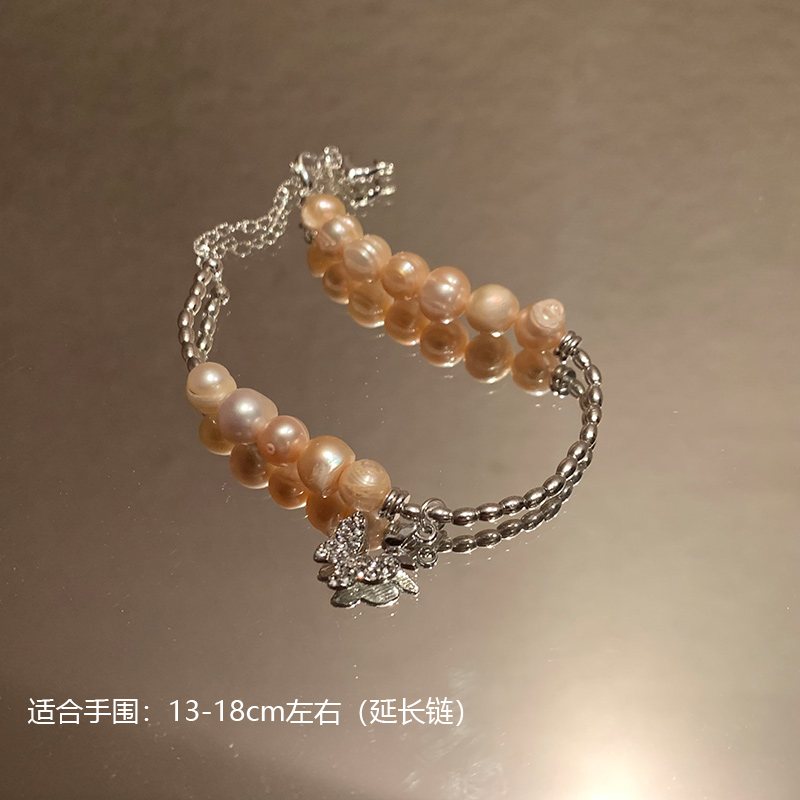 【白泽】小众百搭珍珠手链时尚个性手饰品9685-07