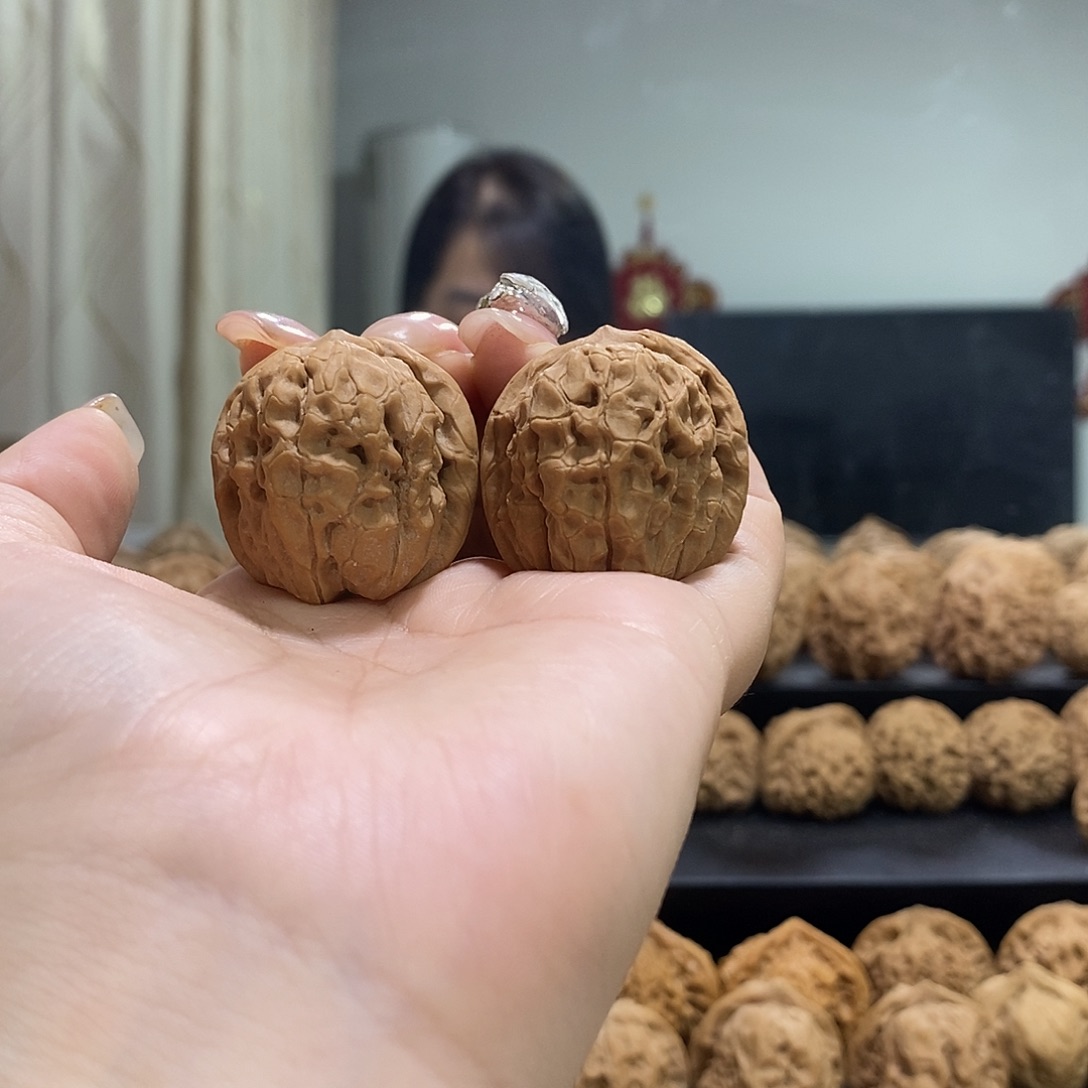 把件文玩核桃32甲骨文