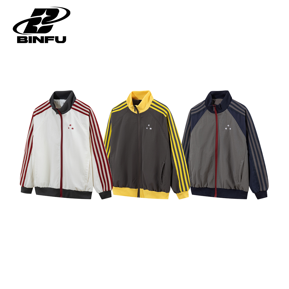 秋装新款 拼色宽松插肩袖男女同款百搭运动风休闲棒球服夹克外套