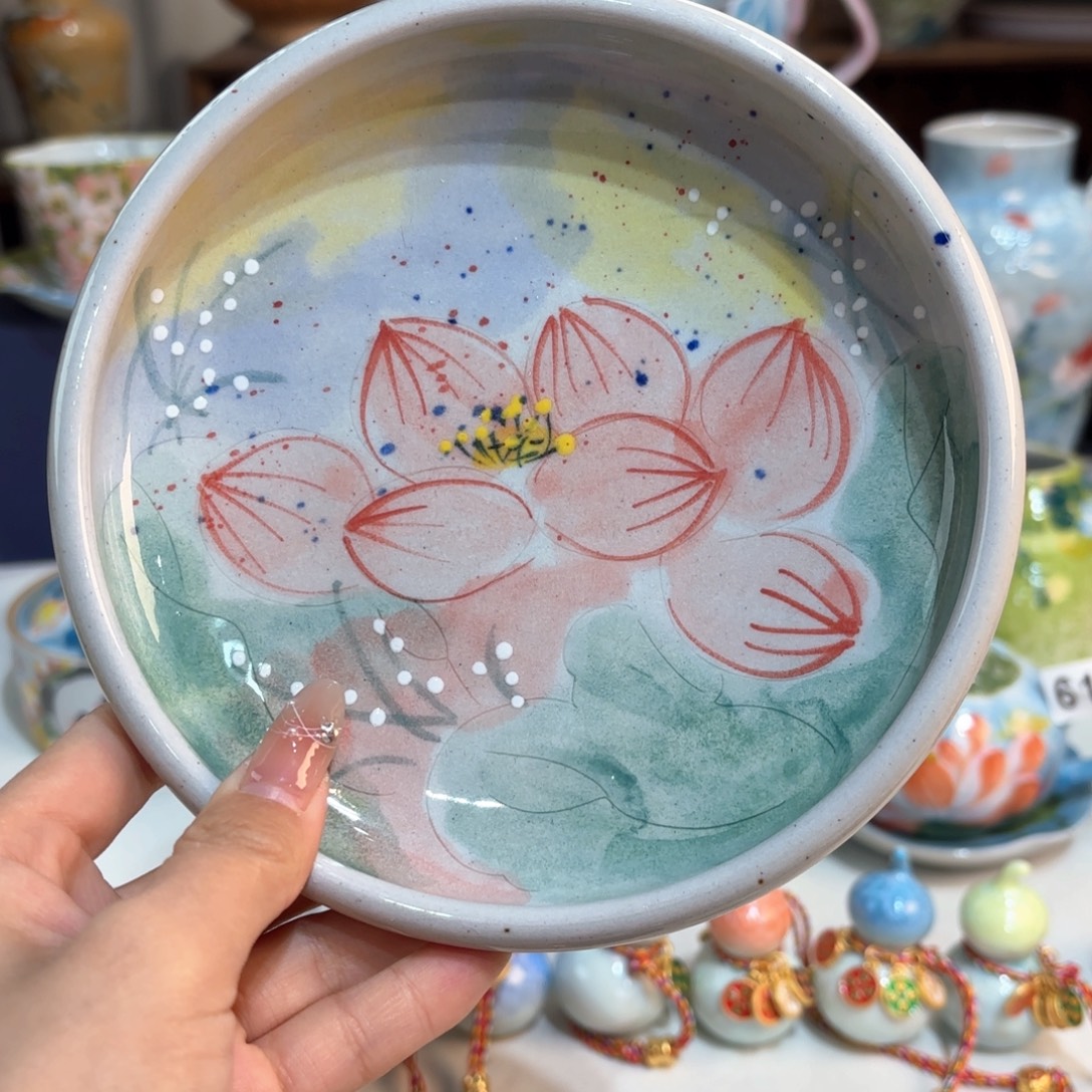 景德镇手绘高温釉下彩陶瓷茶具