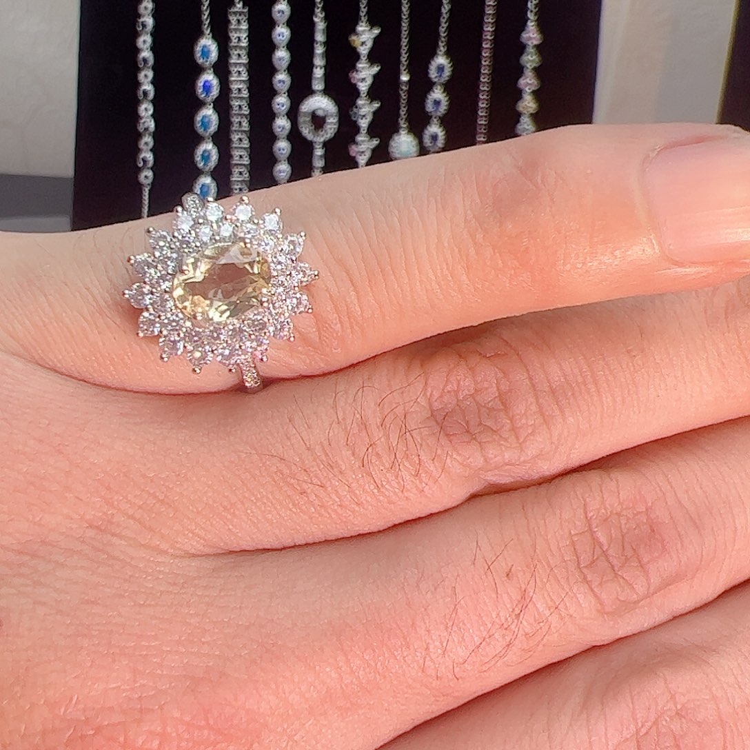 紫晶珠宝半成品银S925镶嵌