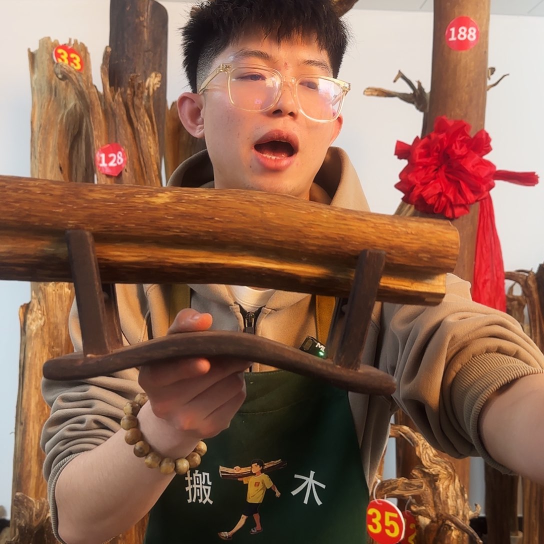 沉香摆件天然沉香原木摆件➕底座