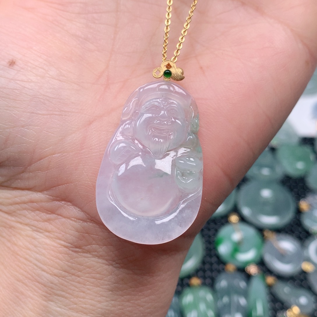 【闪购商品】翡翠吊坠(不含链)18K金镶嵌