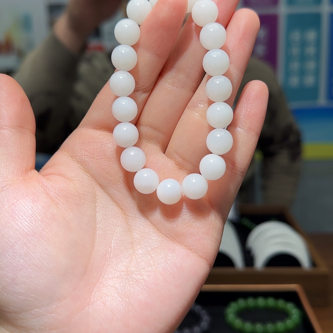 和田玉未镶嵌手链