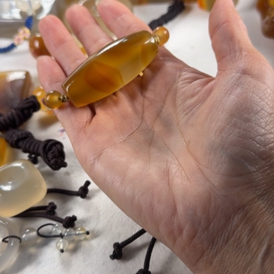 玛瑙/玉髓吊坠(不含链)未镶嵌V*素