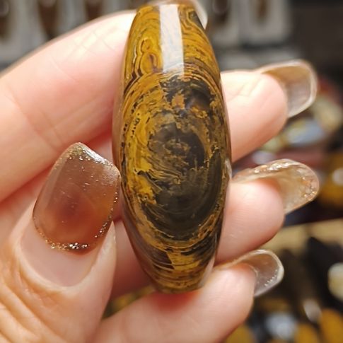 琉璃/树脂/塑料类蒙天珠单一眼智慧