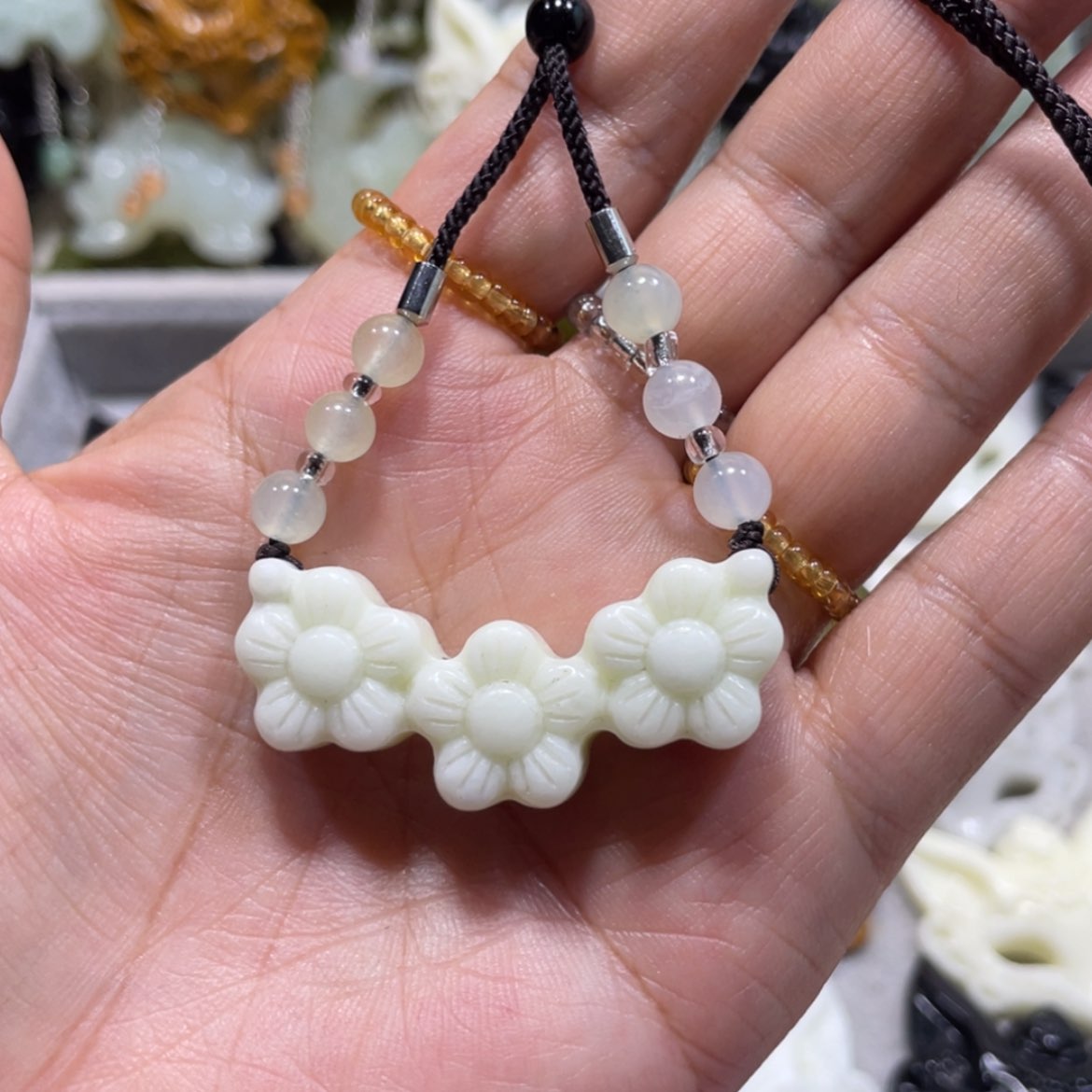 【闪购商品】岫玉颈饰未镶嵌24吊坠