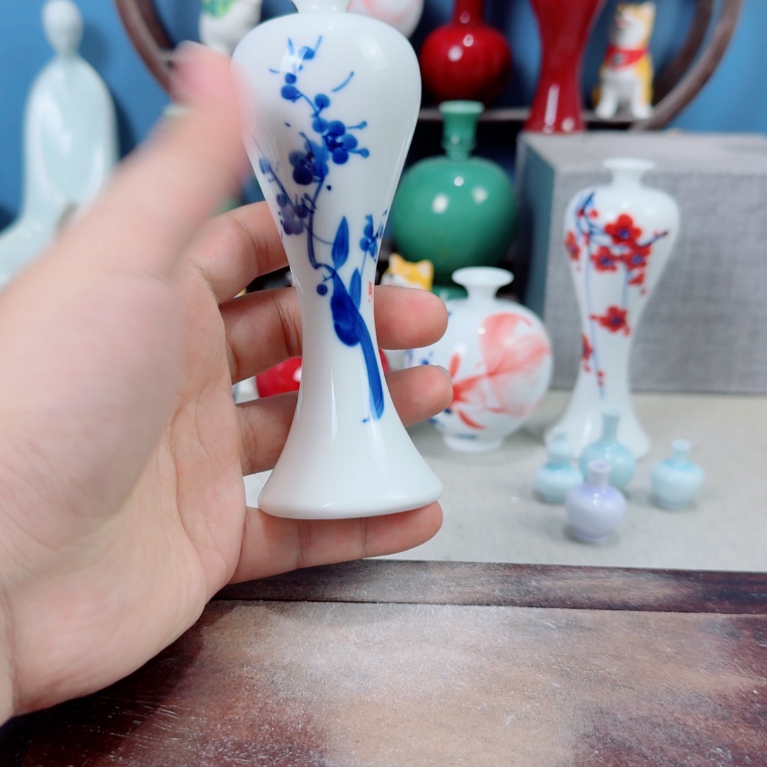 陶瓷手工小花器摆件