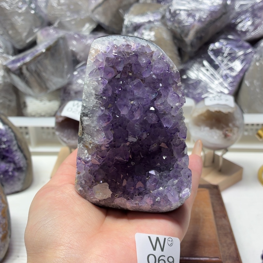 未镶嵌紫晶摆件水晶