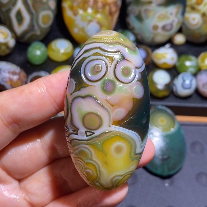 未镶嵌玛瑙/玉髓珠宝半成品16