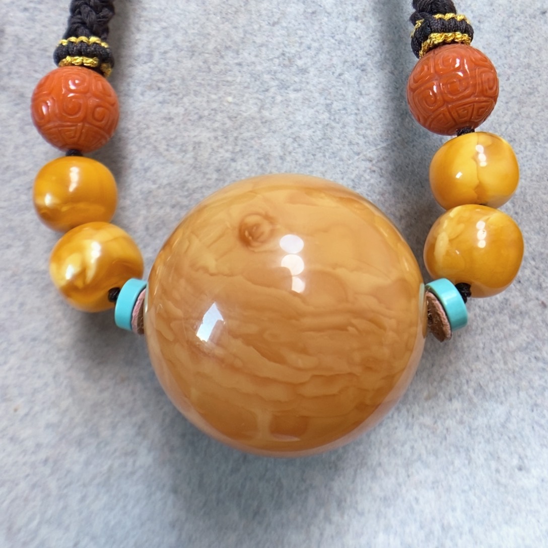 蜜蜡项链未镶嵌蜜蜡锁骨