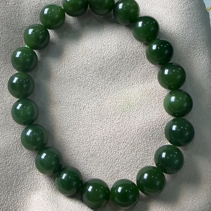 和田玉（碧玉）未镶嵌手链