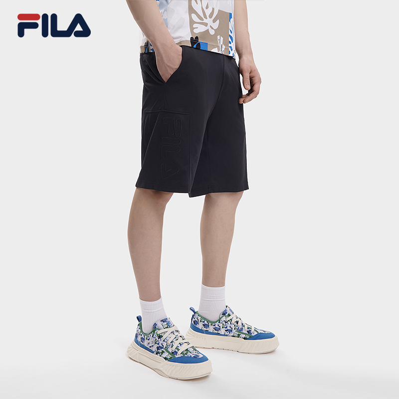 斐乐夏季男款百搭休闲运动舒适户外针织短裤F11M338602F