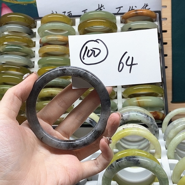 未镶嵌蛇纹石玉手镯