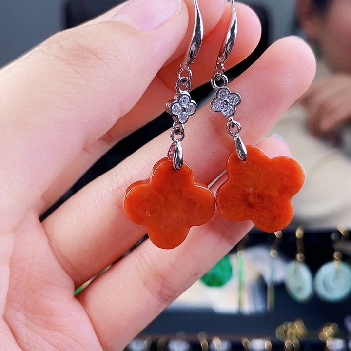 翡翠耳饰未镶嵌饰品