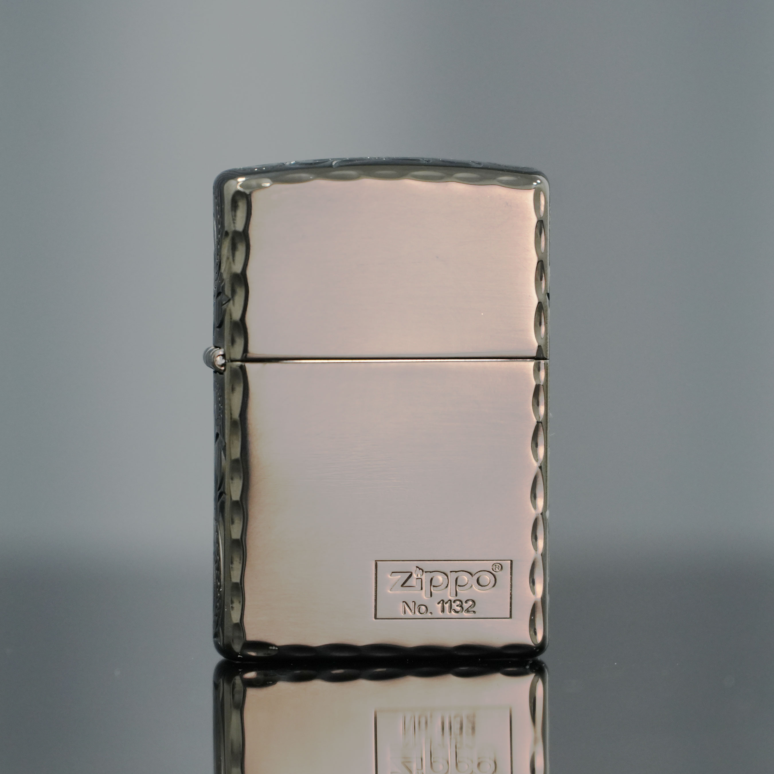 ZIPPO/之宝黑冰手雕繁花 帅气常规官方正品防风打火机DYJ1