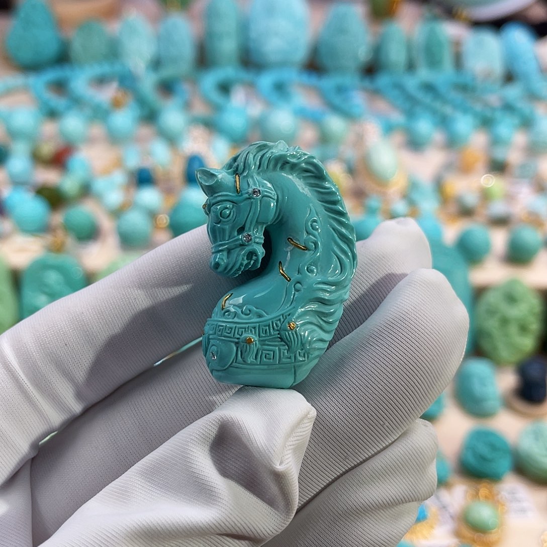 绿松石珠宝奇石未镶嵌