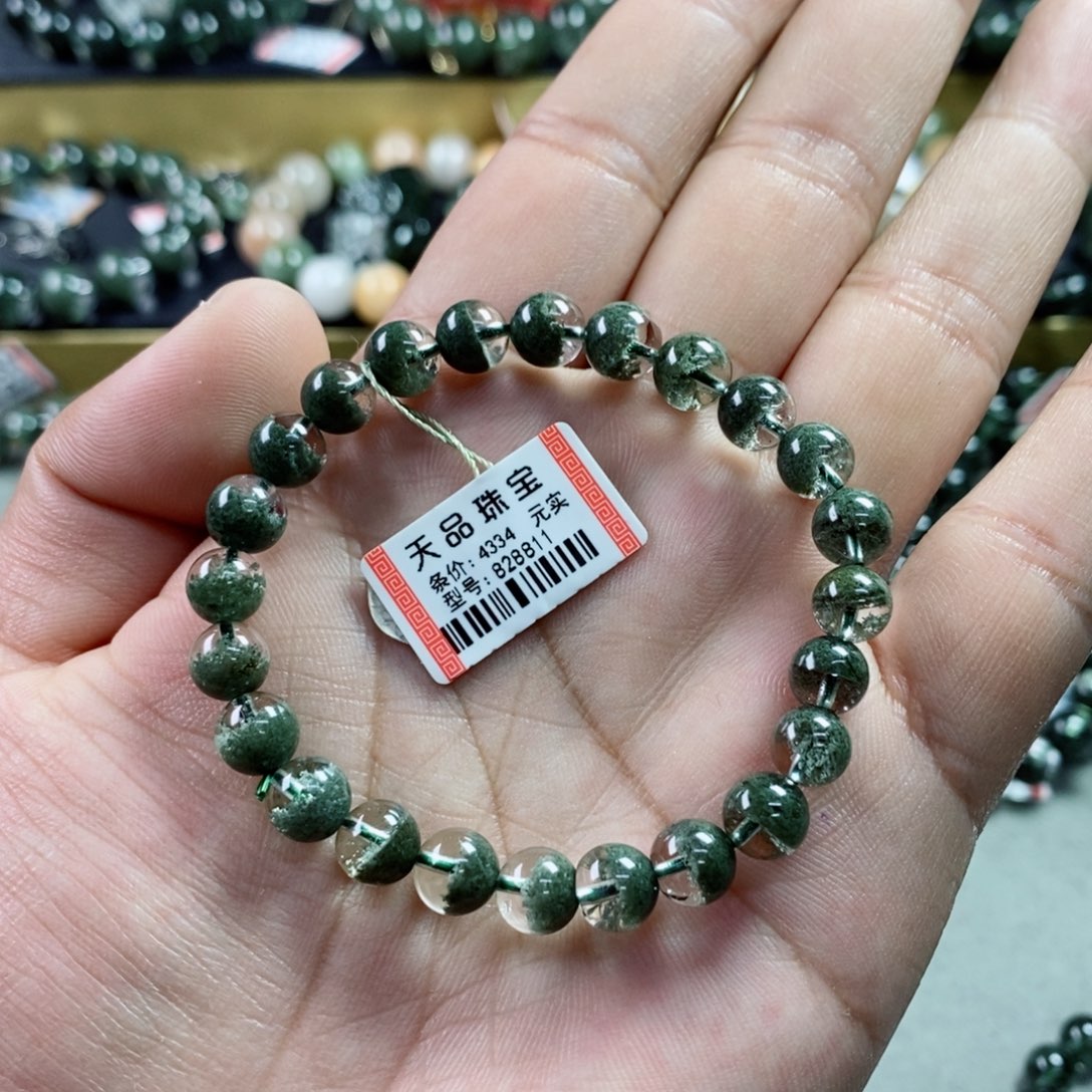 水晶手串未镶嵌嘿绿幽灵828811