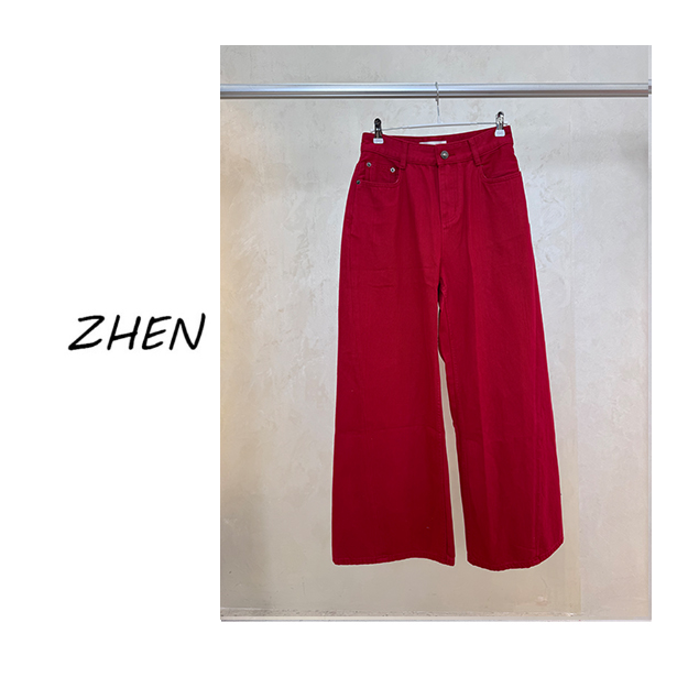 【ZHEN】25Y00336 2025新款裤子显瘦遮肉小众设计款