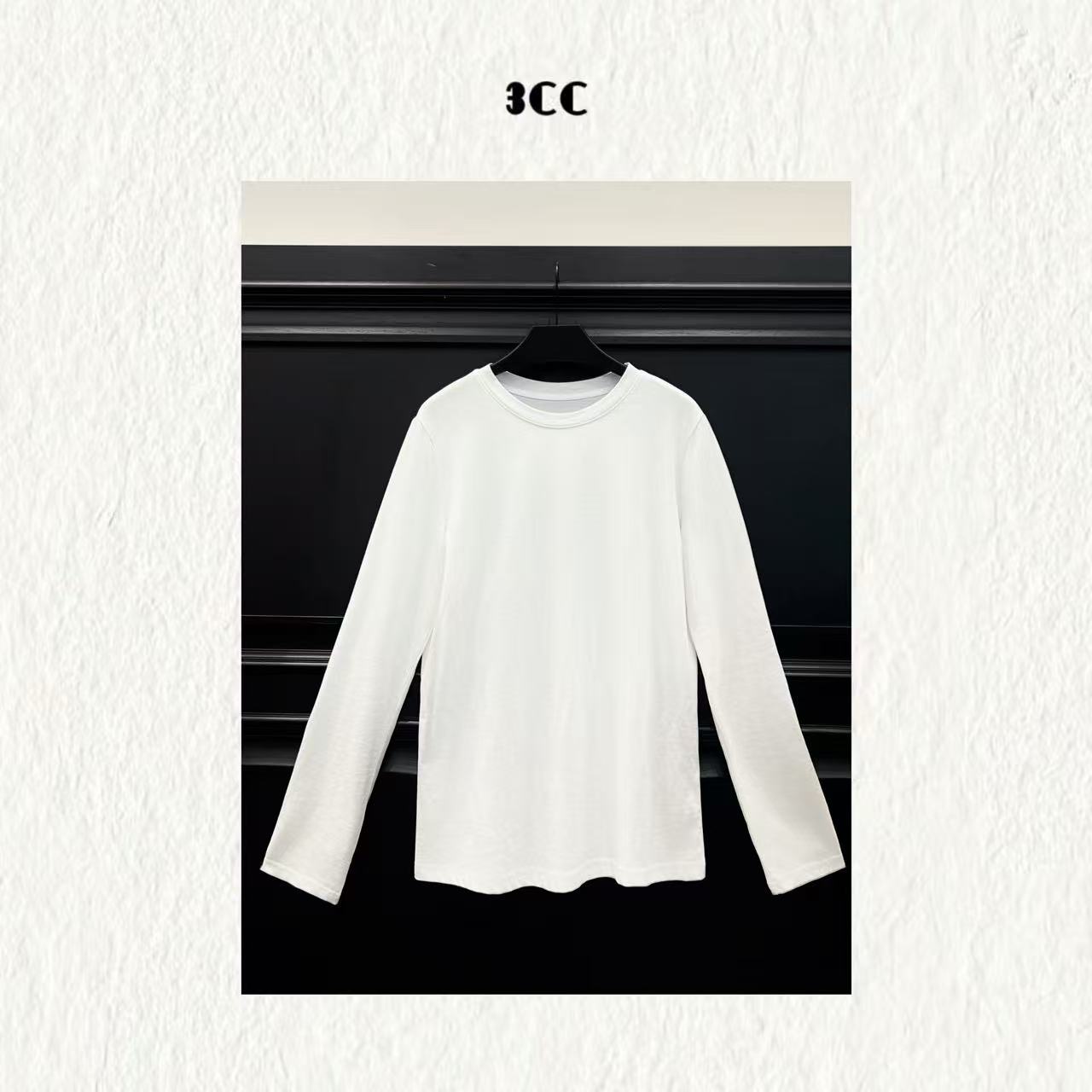 3CC【搭配之魂】进口100%棉长袖四季可穿T恤89246