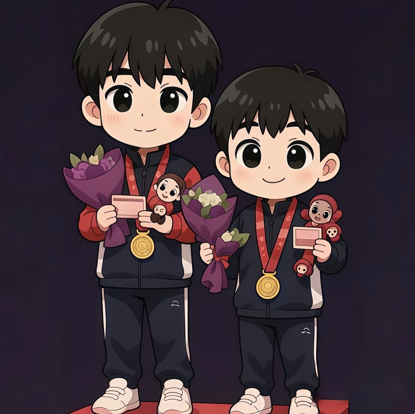 孙颖莎王楚钦樊振东马龙王曼昱林高远6寸（照片）