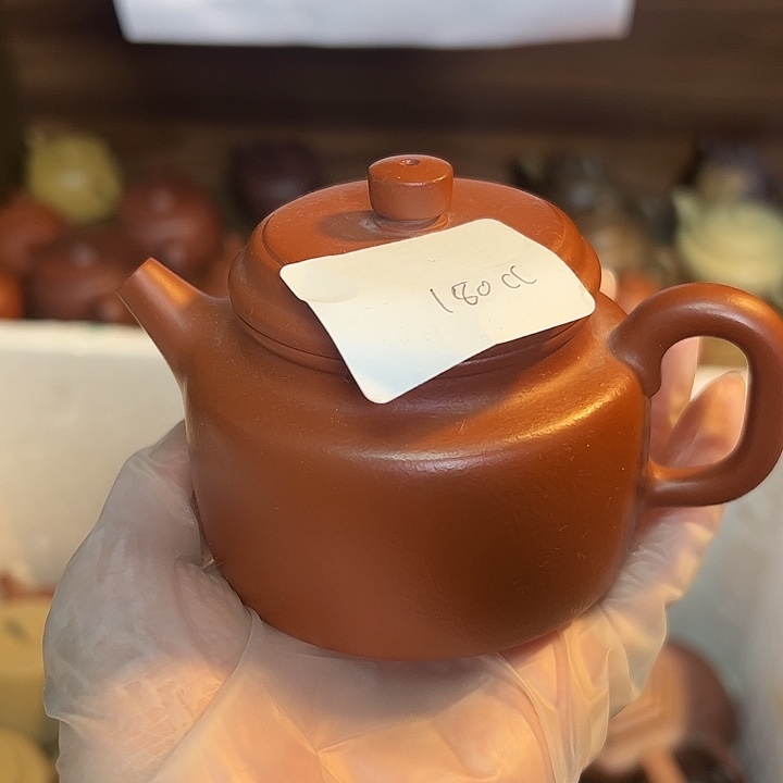 紫砂茶壶宜兴紫砂壶朱泥180