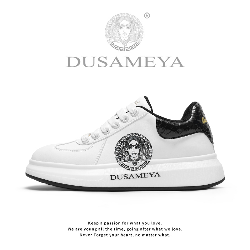 DUSAMEYA/杜莎米娅《芯片》冬季美人头时尚百搭增高透气轻奢阿甘鞋