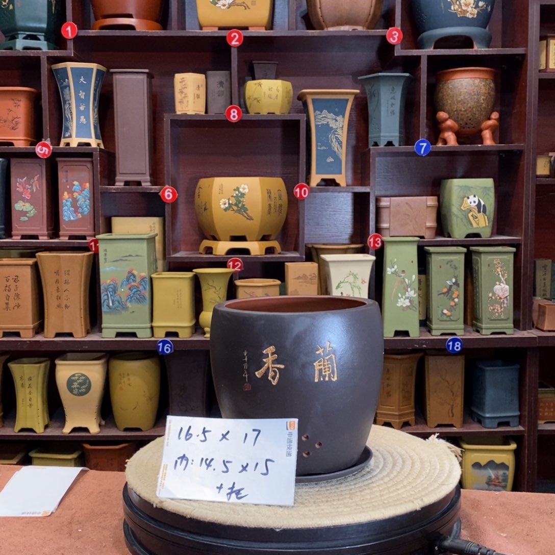 紫砂花盆紫砂花盆