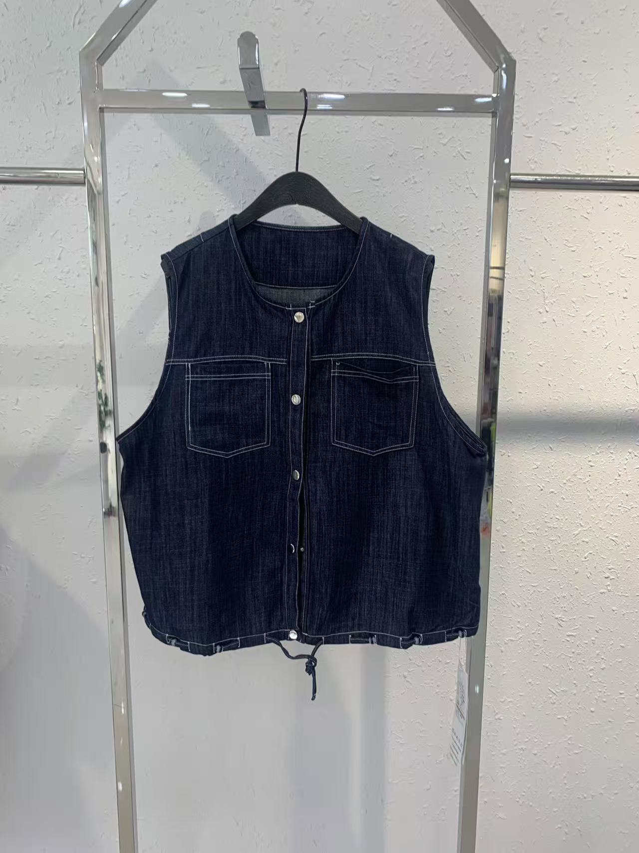 二姐家009芸25202百搭单排扣马夹秋季