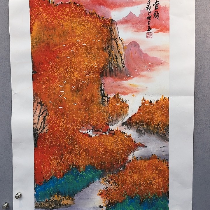 国画书法作品多次参加