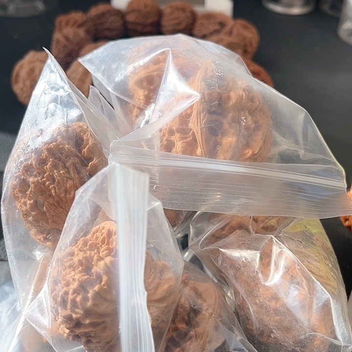 文玩核桃把件批发福利五对麒麟纹官帽