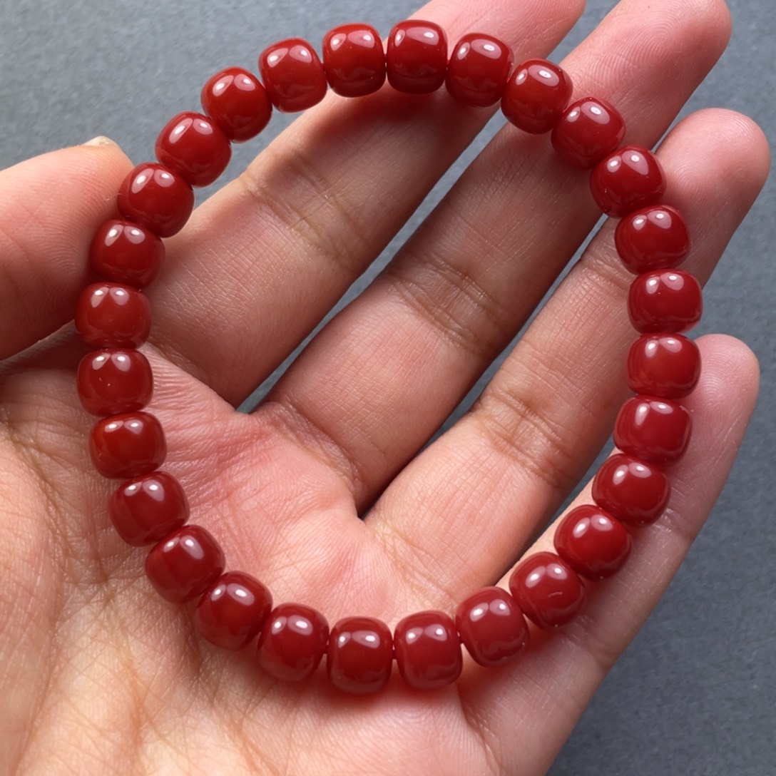 南红玛瑙未镶嵌配饰7.5mm