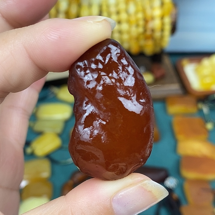 裸石蜜蜡未镶嵌吊坠