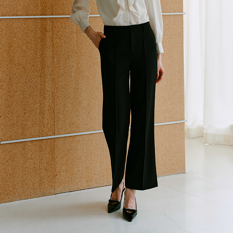 2025秋冬新品智感女士高腰直筒西装裤女职场通勤-MOGD04WPT033G51