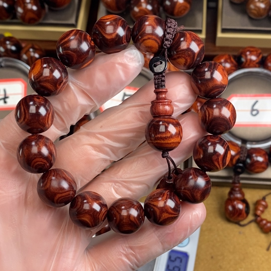 a***放黄花梨/降香黄檀木质文玩手串手工制作