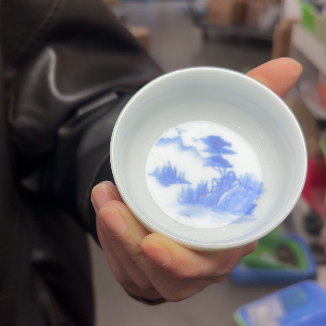 龙泉云间青瓷小米茶器