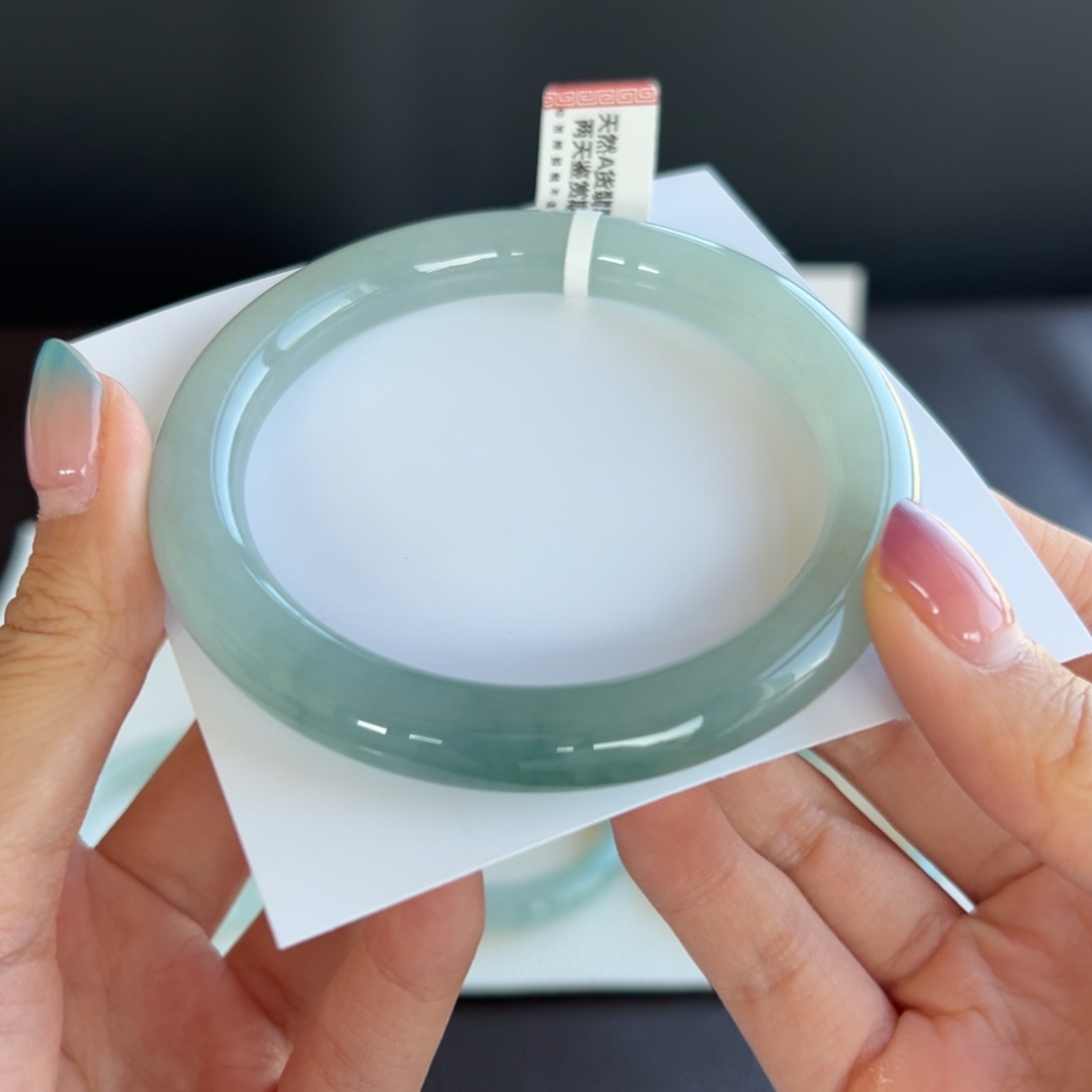 翡翠未镶嵌手镯19号 63.1